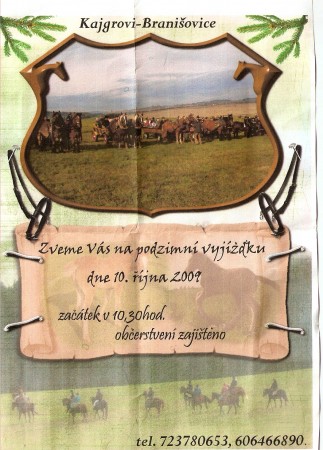 Podzimní vyjížďka Branišovice-Kajgrovi 2009